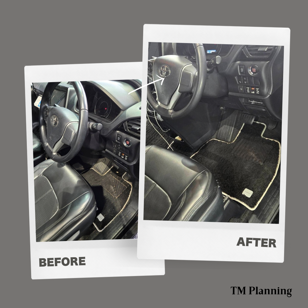 車内清掃ビフォーアフター 2